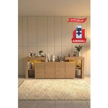 PlatinReyon KALE LEDLİ KONSOL 200 CM TV ÜNİTESİ