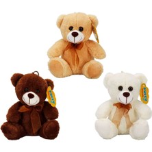 Kaia Life 0998 Sun-Jhn-Pff-Sk Peluş Ayı Oturan Kurdeleli 21CM 2r