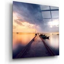 Beta Moda Hub Rıhtım Cam Tablo NO:1114 | Hediyelik, Dekoratif, Ofis, Mutfak