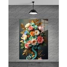Beta Moda Hub Çiçek Cam Tablosu Ev Dekorasyon,balkon Dekorasyonu,dekoratif,duvar Tablo,mutfak Tablo,hediyelik