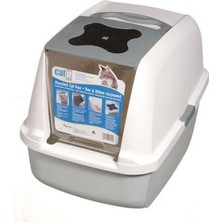 Hagen Catit Storozde Catit Kapalı Kedi Tuvalet Kabini Gri