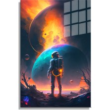 Beta Moda Hub Space/uzay Yapay Zeka Özel Tasarım Cam Tablo Ofis, Mutfak Çocuk Odası, Salon 87