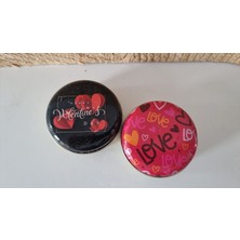 Bn.starlights Sevgililer Günü Temalı Metal Kutuda Mum -2li