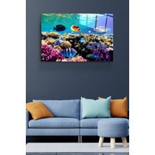 Beta Moda Hub Okyanus Altı Cam Tablo, Dekoratif Cam Tablo