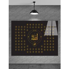 Beta Moda Hub Allahın 99 Ismi Cam Tablo Ev Dekorasyon,balkon Dekorasyonu,dekoratif,duvar Tablo,mutfak Tablo