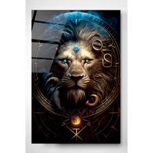 Beta Moda Hub Aslan Cam Tablo, Dekoratif Cam Tablo