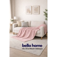 Bella Home Wellsoft Tv Battaniye | 130X170 cm | Koltuk & Tv Keyfi Için Sıcak ve Rahat