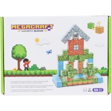 Kaia Life Megacraft Orman ve Ev Temalı Mıknatıslı Bloklar 88 Parça