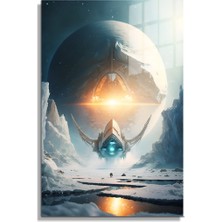 Beta Moda Hub Space/uzay Yapay Zeka Özel Tasarım Cam Tablo Ofis, Mutfak Çocuk Odası, Salon 66