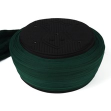 Sarıkhane Namaz Sarığı - Yeşil Kumaş - Siyah Takke - Düz Sarım - Nâli Şerif - 7 Metre (Züabeli)