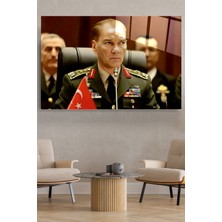 Beta Moda Hub Atatürk Portresi - Yapay Zeka Tasarımlı Cam Tablo, Dekoratif Cam Tablo