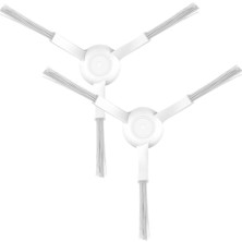 Parmis Xiaomi Uyumlu S12 Robot Süpürge Yan Fırça Beyaz 2 Adet