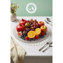 Glamis Selen Concept Inci Model El Yapımı Cam Servis ve Sunum Tabağı