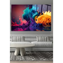 Beta Moda Hub Color Splash Cam Tablo, Dekoratif Cam Tablo