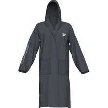 Arena  Zeal Robe/asphalt-Whıte Yetişkin Bornozu