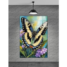 Beta Moda Hub Kelebek Cam Tablo Ev Dekorasyon,balkon Dekorasyonu,dekoratif,duvar Tablo,mutfak Tablo