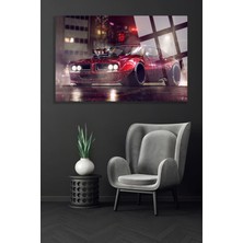 Beta Moda Hub Retro Araba Kırılmaz Cam Tablo, Ev ve Ofis Hediyesi Yüksek Çözünürlüklü 4mm Lüks Tablo