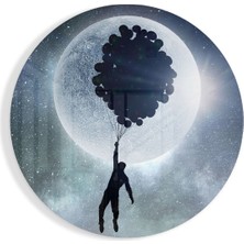 Beta Moda Hub Dolunay Cam Tablo | Hediyelik, Dekoratif, Ofis, Mutfak