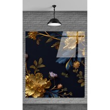 Beta Moda Hub Çiçek Dekoratif Temperli Cam Tablo