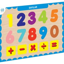 Kaia Life CAAHS-3207 Ca Games Ahşap Sayılar Bul-Tak