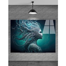 Beta Moda Hub Deniz Kızı Cam Tablo Ev Dekorasyon,balkon Dekorasyonu,dekoratif,duvar Tablo,mutfak Tablo