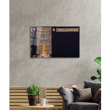 Beta Moda Hub Kabe Kapısı Kutsal Topraklar Dini Islami Cam Tablo, Darbelere Dayanıklı Kırılmaz Temperli