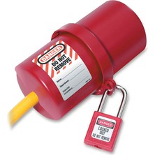 Master Lock Döner Kırmızı Elektrik Fişi Kilidi (240V ve 550V Fişler Için) 488 - Acme Tools