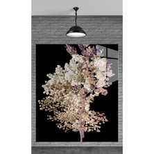 Beta Moda Hub Muhteşem Beyaz Çiçekler S Temperli Cam Üzerine Tablo Sevgilinize Yılbaşı Hediye