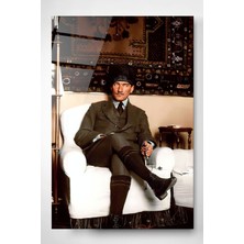 Beta Moda Hub Atatürk Cam Tablo, Dekoratif Cam Tablo