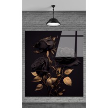 Beta Moda Hub Çiçek Dekoratif Temperli Cam Tablo