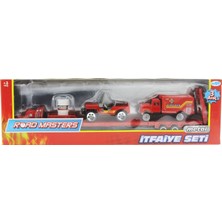 Najmaddin Die Cast Metal Tırlı ve Jeepli Itfaiye Seti