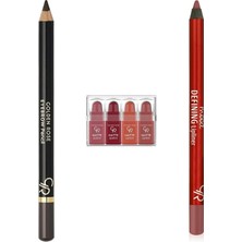 Golden Rose Eyebrow Pencil Kaş Kalemi No: 103... +2 Parça Kozmetik Seti