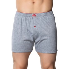 Gümüş 4020 3'lü  Erkek Penye Havlu Bel Düz Boxer