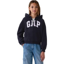Gap Logo Fermuarlı Polar Fleece Sweatshirt - 499080