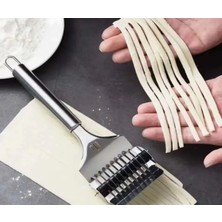 Yeterx Paslanmaz Çelik Hamur Kesici – Erişte, Makarna ve Pizza Kesme Aparatı, Çoklu Bıçaklı Rulo