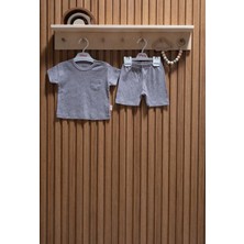 MiaBaby Elephant Jakarlı Theme Şortlu Takım 0-3/18-24 Ay
