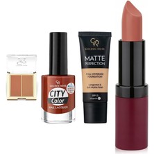 Golden Rose Iconic Blush Duo No:03 Rosy Bronze... +3 Parça Kozmetik Seti
