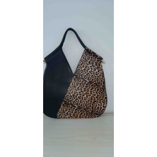 Egstyle Butik Leopar Kadın Omuz Çantası