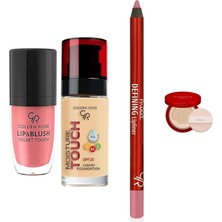 Golden Rose Lip&blush Velvet Touch No:04 1 Paket... +3 Parça Kozmetik Seti