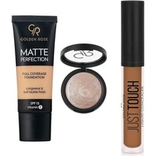 Golden Rose Matte Perfection Foundation No:cool 5... +2 Parça Kozmetik Seti