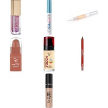 Golden Rose 3D Mega Shine Parlatıcı NO:120 Sparkle... +6 Parça Kozmetik Seti