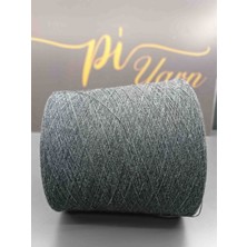 Pi Yarn %80 Merino Yünü Italya Üretimi Filati Omega El Örgü Ipi Antrasit 200GR