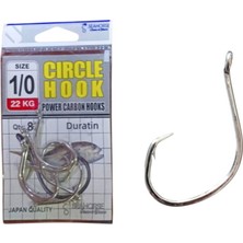 Sea Horse Circle Power Carbon Hooks Oty:8 No:1/0