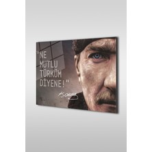 Beta Moda Hub Atatürk Özel Tasarım 18 Yatay Cam Tablo