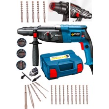 Normadia 550W Güçlü Metal Delme ve Kırma Seti, 15 Parça Uçlu, Dayanıklı Tasarım