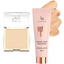 Golden Rose Mattifying Mineral Powder NO:110 - Pudra... +1 Parça Kozmetik Seti
