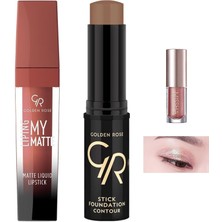 Golden Rose Liping My Matte No:18 - Ruj... +2 Parça Kozmetik Seti