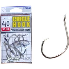 Sea Horse Circle Power Carbon Hooks Oty:5 No:4/0