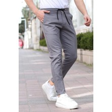 Tarz Cool Bej Erkek Eganis Ipli Jogger Düğmeli Kumaş PANTOLON-JGGRKMPNT01R0632