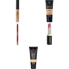 Golden Rose gr Just Touch Liquid Concealer, No:07... +4 Parça Kozmetik Seti